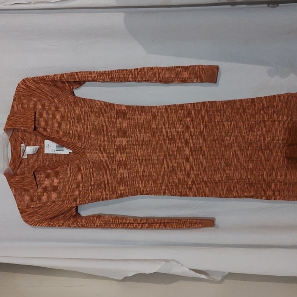 L*Space Rust Long-Sleeve Dress